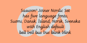 Sassoon Joined NORDIC