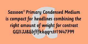 Sassoon Primary Cond